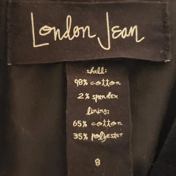 London Jean Black Velvet blazer with bronze buttons - Picture 11 of 15